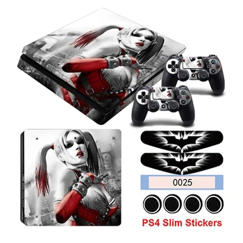 

Game Harley Quinn PS4 Slim Stickers For Playstation 4 Slim Console&Controller Skin Decals Protective Sticker