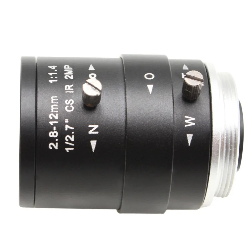 

2.8-12mm Varifocal CS Mount Lens HD Security Manual Zoom & Focus Camera Lens for ELP USB camera