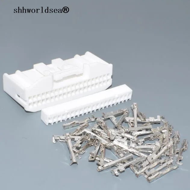 shhworldsea 40 pin car dashboard plug auto wiring harness connector