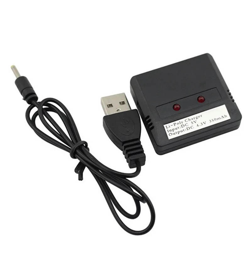 

2 in 1 3.7 V Lipo Battery Charger USB Interface for SYMA X5C-1/X5C/X5 X11 U941 U816A H107 H107L H107C H107D X5SC RC Helicopter