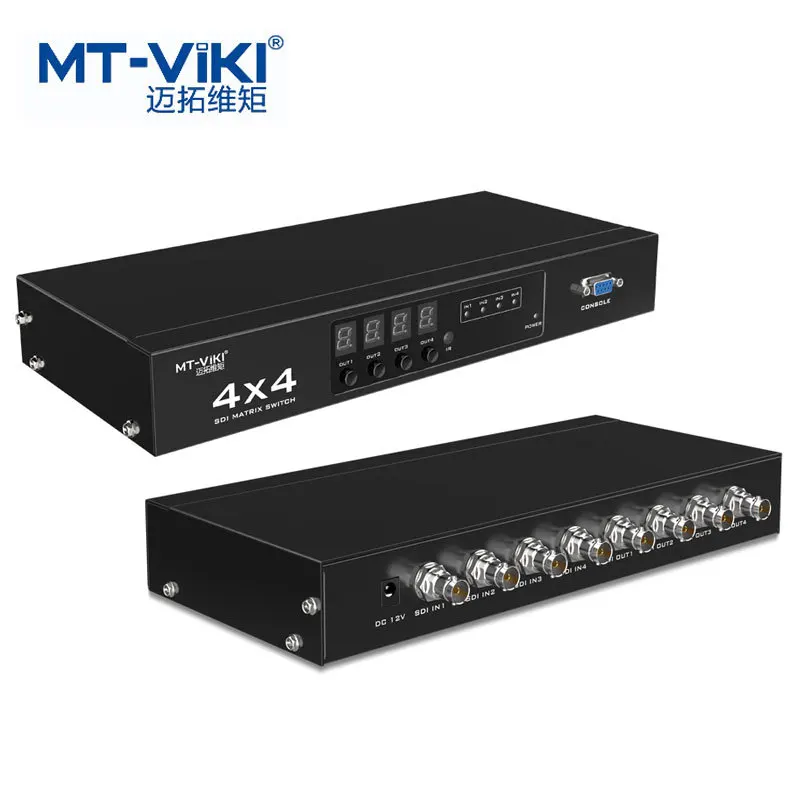 

MT-SDI4X4 4 in 4 out SDI matrix switcher 4X4 remote control power off protection MT-SDI4X4