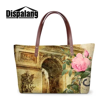 

Dispalang Women Casual Tote Bag Fashion Female Beach Bag Floral Printed Large Capacity One Shoulder Bag Ladies Shopping Bags