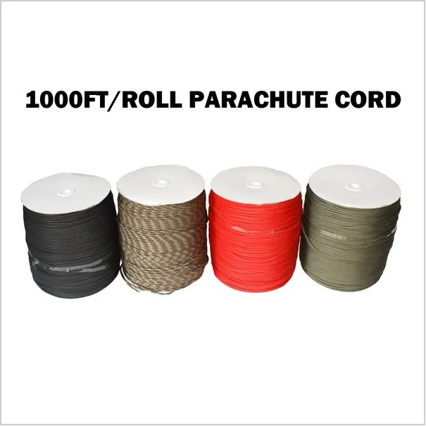 1000ft 550 paracord في المظلة الحبل الحبل حبل مل المواصفات النوع الثالث 7 ستراند كور 300 متر 1000ft 550 paracord في المظلة الحبل الحبل حبل مل المواصفات النوع الثالث 7 ستراند كور 300 متر