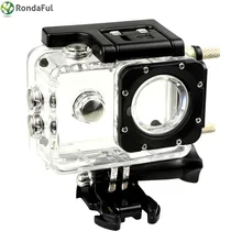 Motorcycle Waterproof Hard Case for Original SJCAM SJ4000 Series + Car Charging Action Camera Case for SJ4000