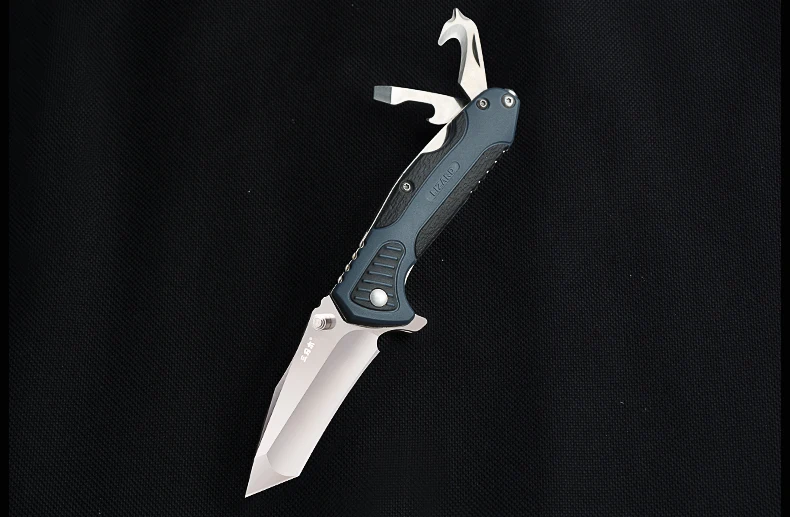 Sanrenmu 7094 многофункциональный карманный нож для выживания на открытом воздухе, охотничий нож для фруктов, супер Военный карманный инструмент для повседневного использования