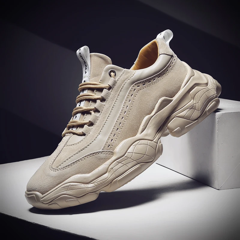 

2019 Spring Breathable air Mesh Thick Bottom Shoes Sports tenis masculino Sports Sneakers Men advance brand