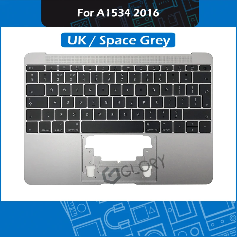 Space Grey 613 02547 A для Macbook Retina 12 дюймов A1534 верхний корпус с английской клавиатурой +