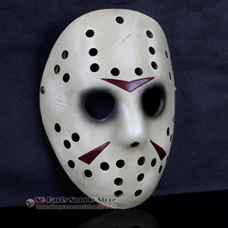 Высокое качество Jason Voorhees Jason vs Freddy Хоккейная маска из смолы, маскарадные реквизиты для вечеринки на Хэллоуин 16,8*22,5 см