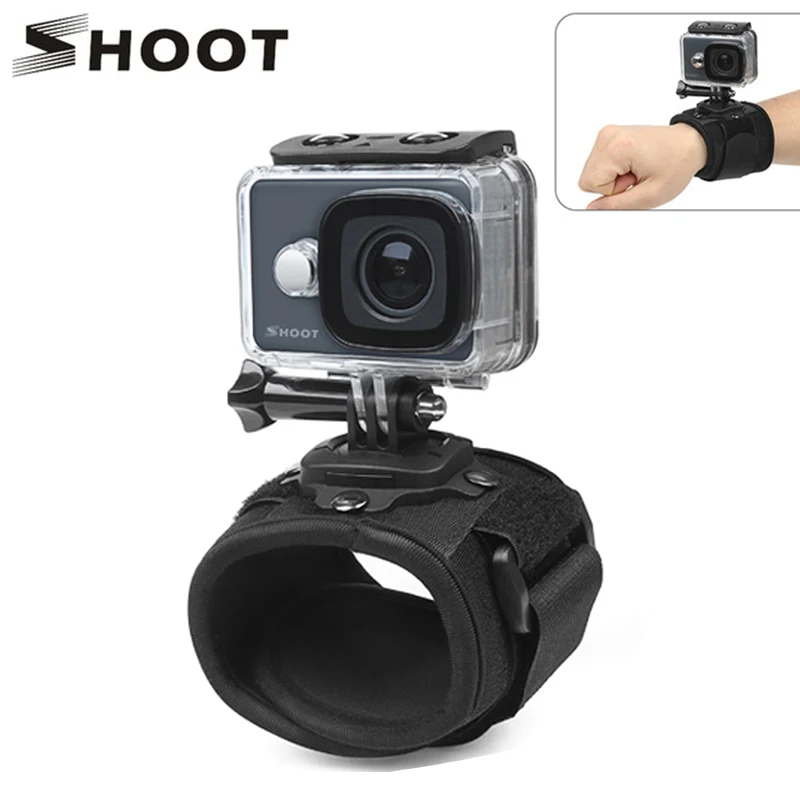 

SHOOT 360 Degree Rotation Wrist Strap for Gopro Hero 7 6 5 4 Session Xiaomi Yi 4K Sjcam 4000 H9 Hand Arm Belt Go Pro Accessory