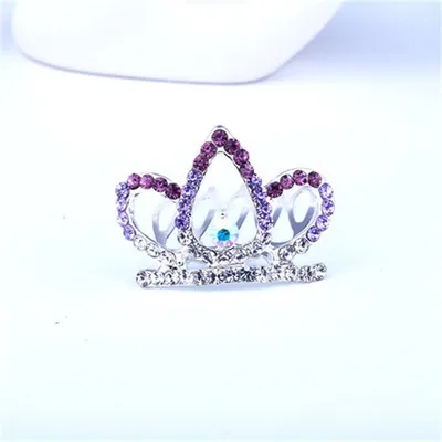 Малыш девушки Diademas Para Bebe корона платье для первого причастия, элегантный стильный браслет в виде полой позолоченой тиара корона принцессы вечерние Головные уборы украшения - Цвет: Светло-желтый