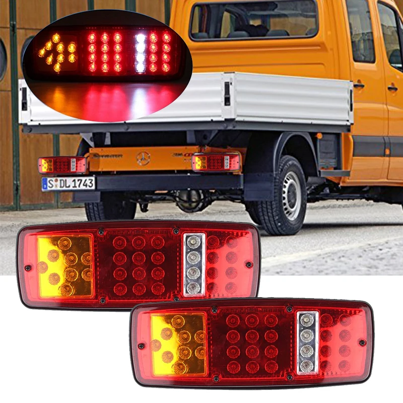 

2PCS 12 v Camion Rimorchio Barca 33LED Kit Lampada Luce Della Coda di Arresto Indicatore di Impermeabile