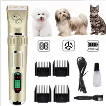 Новые кусачки для шерсти домашних животных профессиональная зарядка через usb машинка для стрижки собак триммер Электрический Кот инструмент для стрижки волос