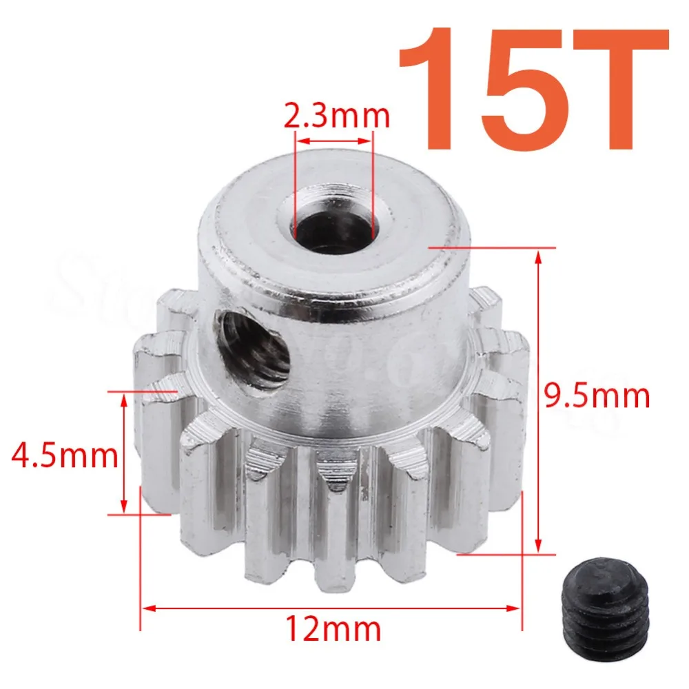 Engrenage de Transmission F Fityle Mise à Niveau des Métaux Durcie Pignon Pinion Gear RC Engrenage de Transmission du Moteur pour WLToys 104001 RC Cars Accessoires Pièces de Rechange