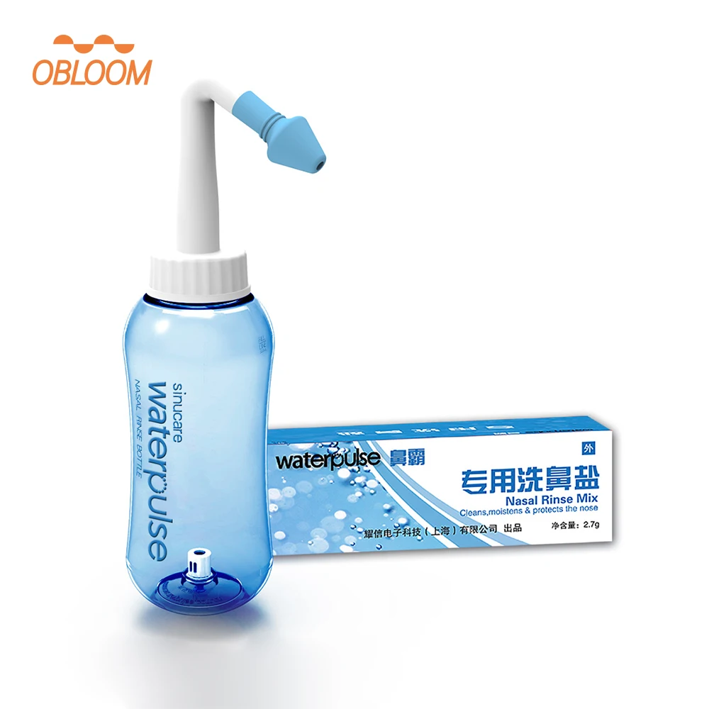 300ML Nasal Wash Cleaner with 30 bags of salt Adults Children Nose Protector Cleans Moistens Avoid