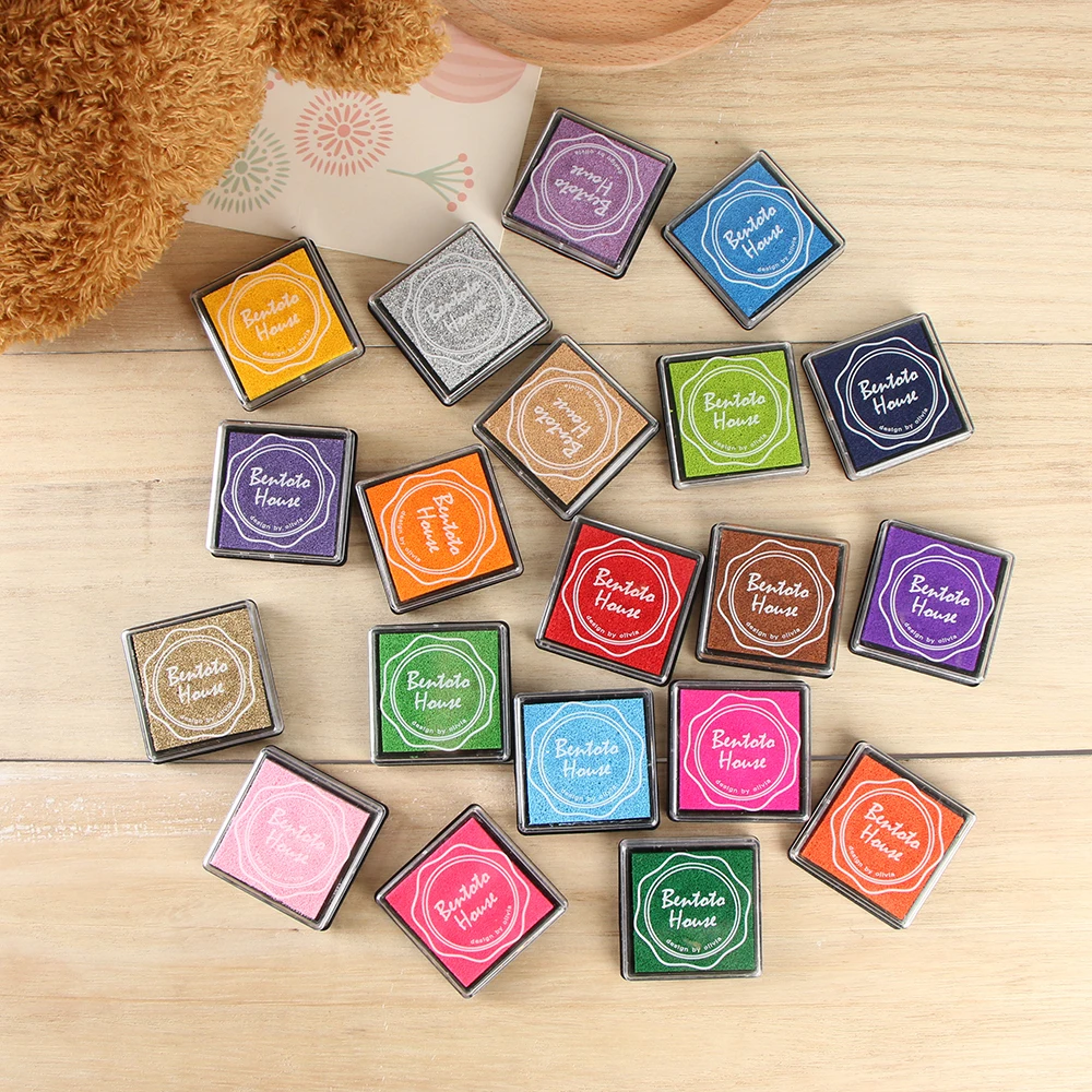 

20 Colors Craft Ink pad DIY Gradient Single Color ink Pad Ink Pad Stamp Decoration Fingerprint Scrapbooking Accessories