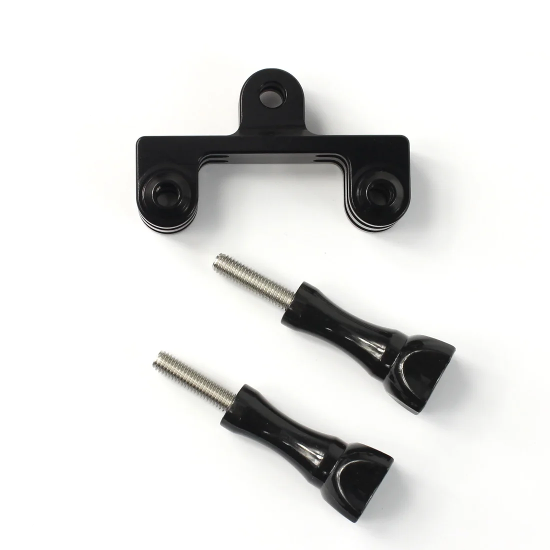 

F19224-A New Double Dual Bracket Tripod Holder with Screw Mount Adapter for Gopro Hero 4 / 3+ / 3 SJ4000 Xiaomi Yi Sport Camera