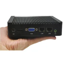 Без вентилятора Dual LAN Mini PC Qotom-Q100S процессор Celeron 1037u на борту WI-FI поддержка Linux Ubuntu X86 Dual Core микро-Media PC