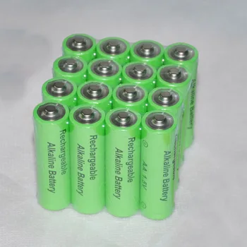 

16pcs alkaline 1.5v AA rechargeable battery 14500 cell 3000mah for led flashlight toys clock camera top quality