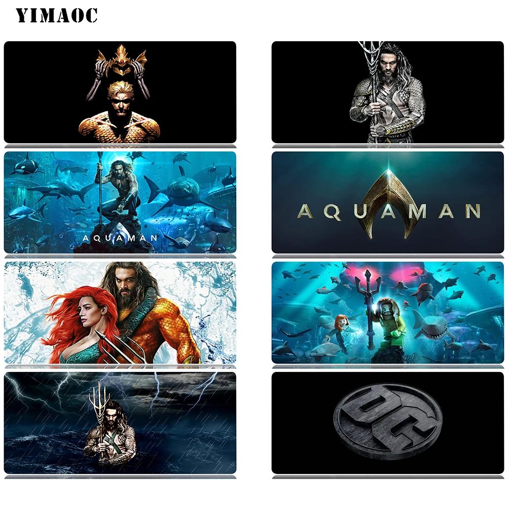 

YIMAOC DC Aquaman Mouse Pad 30x80 cm Computer Mousepad Anti-slip Natural Rubber Gaming Mouse Mat