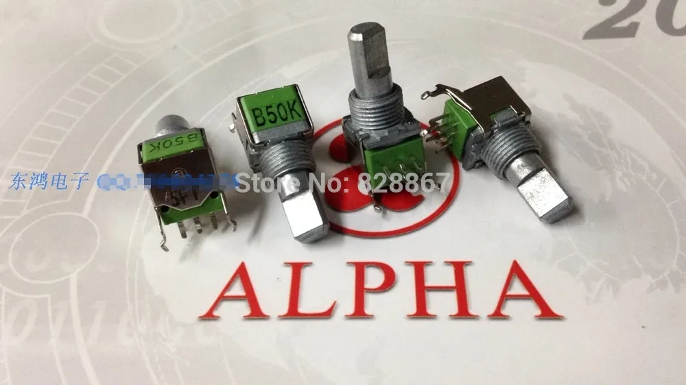 

Original new 100% import precision potentiometer 09 type double B50K with midpoint 15MM axis (SWITCH)