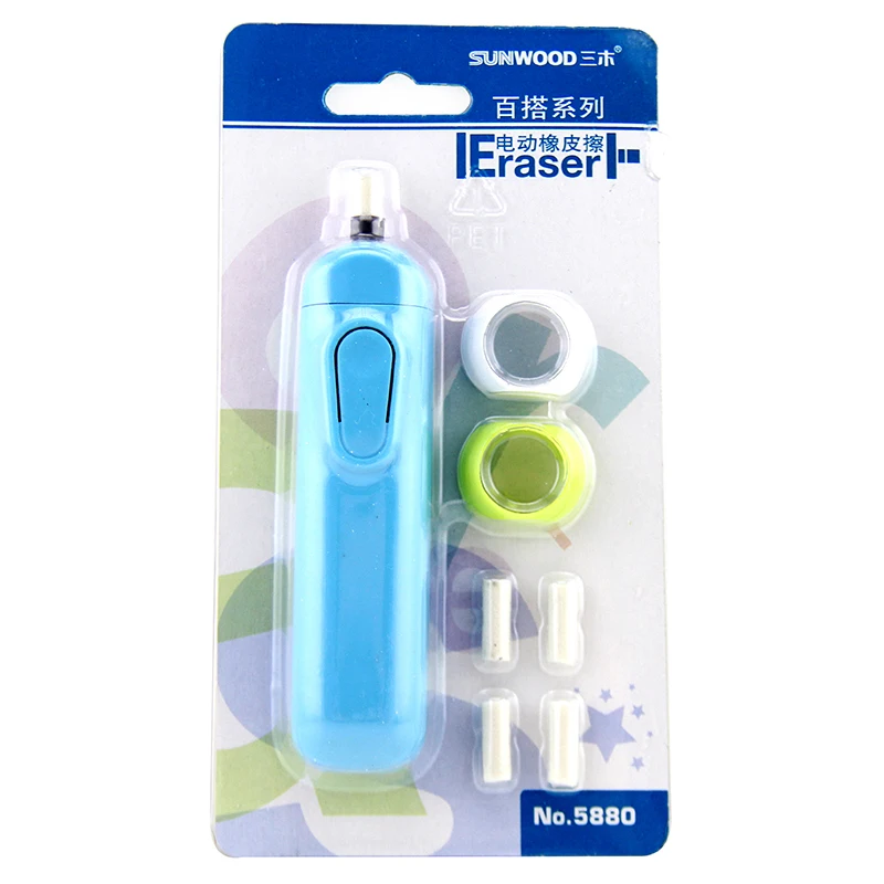 Chinese Famous Brand Sunwood Mini Battery Eraser Automatic Pencil