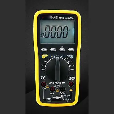 

VC86D Digital Multimeter Temperature Capacitance Frequency Ohm AC/DC Volt Meter Backlight With USB Interface