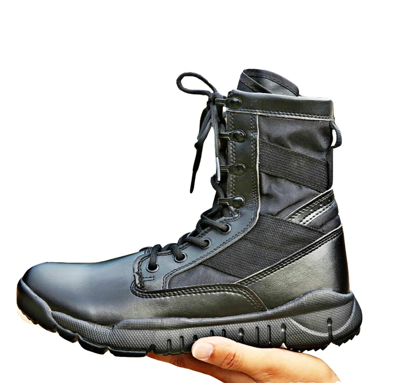 

Light combat boots military boots canvas breathable high-top desert boots