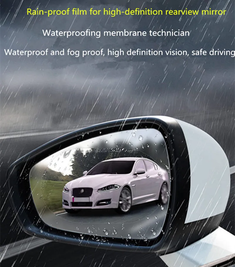 

2pcs Car Rearview Mirror Rainproof Protective Film Car Styling for Ford mondeo kuga fiesta Focus2 3 ecosport accessories Sticker