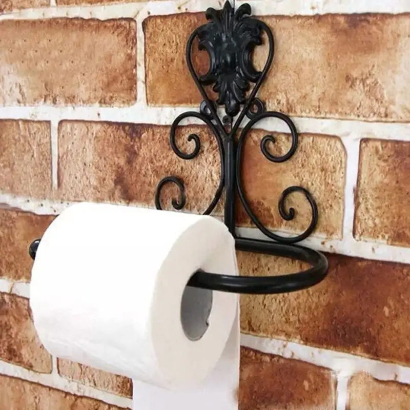 Retro Paper Roll Holder Wall Mounted Vintage Tower Rack Storage Rail For Bathroom Toilet Kitchen Table Retro Paper Roll Holder Wall Mounted Vintage Tower Rack Storage Rail For Bathroom Toilet Kitchen Table