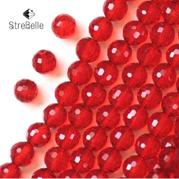 

Wholesale 16inchs/strip Faceted Round Crystal Glass Quartz 6mm 8mm 10mm Loose Spacer Beads for Jewelry Making Bracelet Necklace