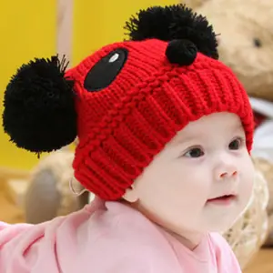 BomHCS Kids Baby Toddler Beanie Winter Warm Hooded Scarf Earflap Knitted Cap Girls Boys