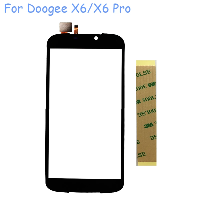 3M Tape +5.5''Mobile Phone Touch Screen For Doogee X6 Panel Digitizer Front Glass Sensor Touchscreen with tracking | Мобильные