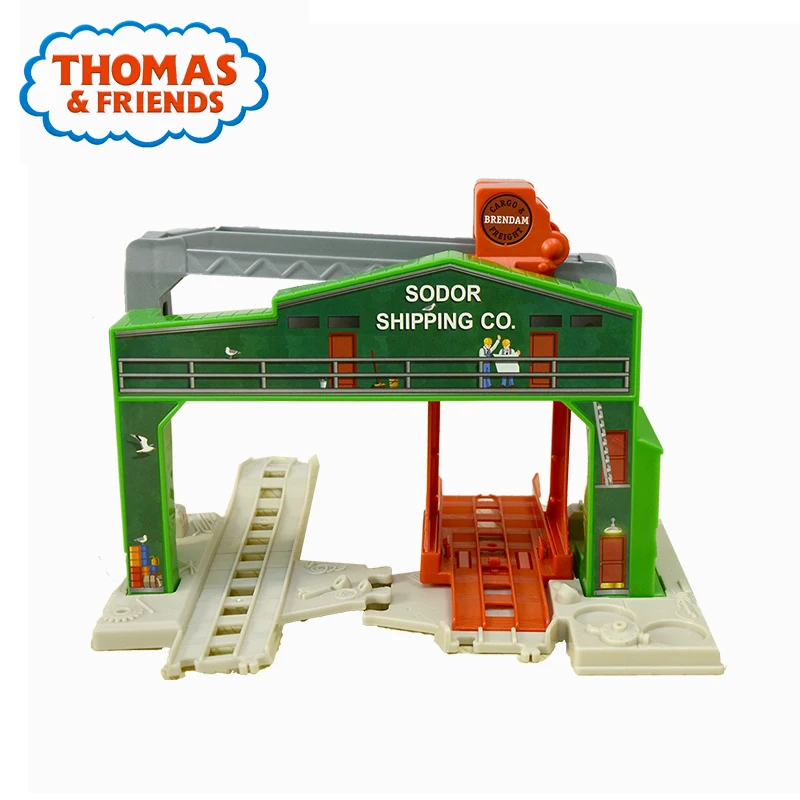 Томас и его друзья собирают игрушечный поезд, пластиковая железная дорога, электрический трек, игрушечный автомобиль Liga de brinquedo Thomas DHC80