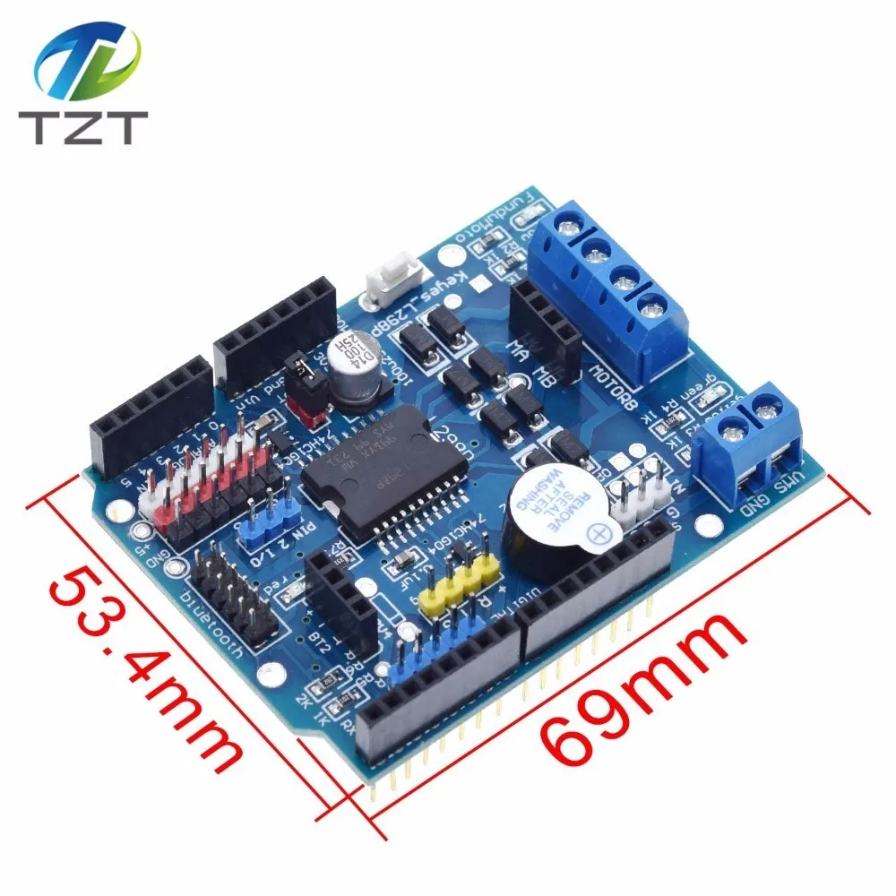 TZT 1pcs L298P контроллер скорости ШИМ двойной драйвер высокой мощности H bridge Bluetooth