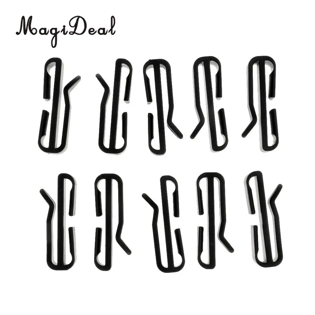 MagiDeal 10x 25mm Plastic Molle Webbing Connector Strap Belt Fastener Buckle Backpack Clip for Outdoor Camping Hiking Accessory