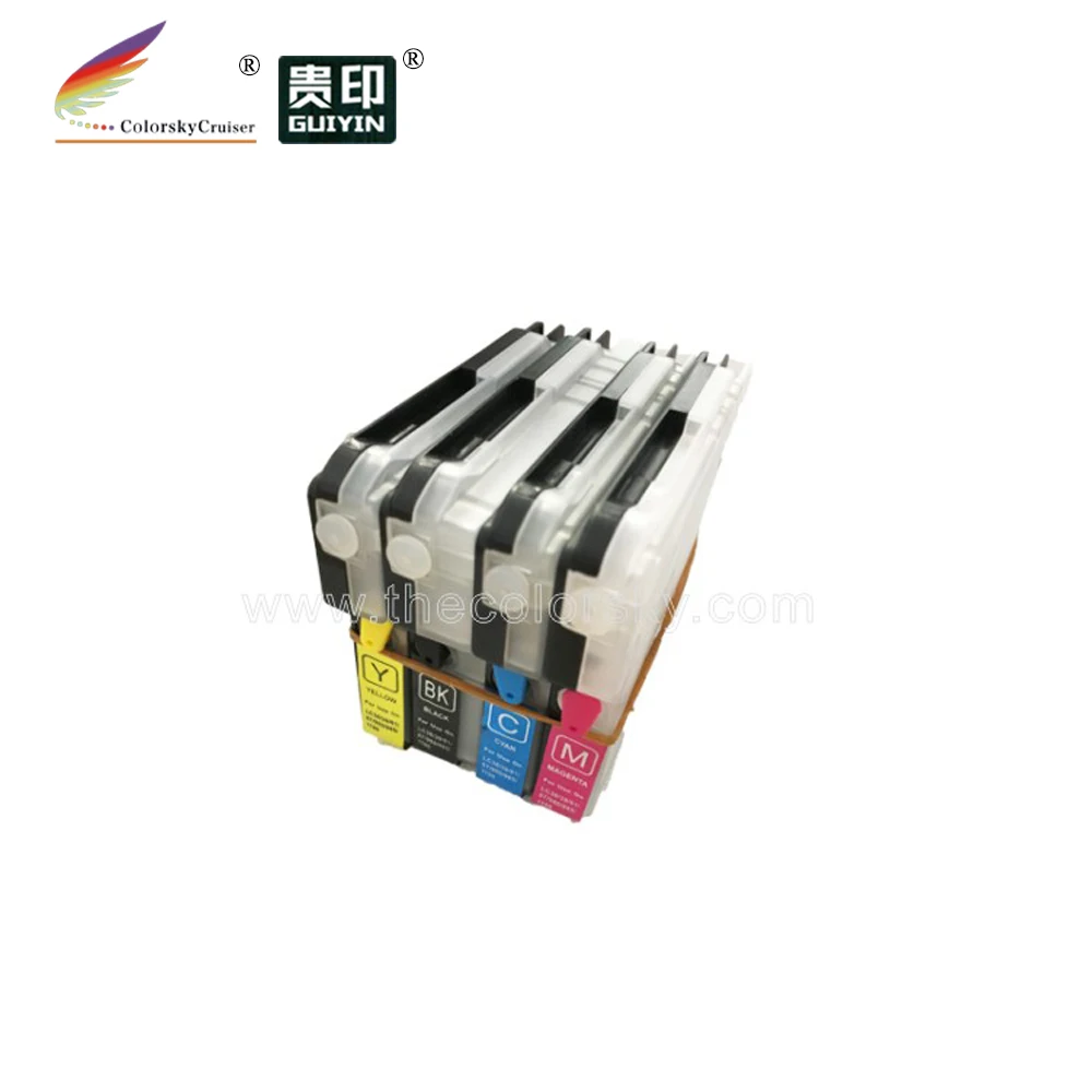 (RCB LC39L) Заправляемый многоразовый чернильный картридж для Brother DCP J125 J315W J515W MFC J265W