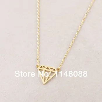 

Fashion Flat Romantic heart charming style Necklace In Gold