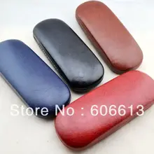 Новинка, винтажный стиль, жесткая коробка для очков, кожаные чехлы для очков, 10 шт./партия