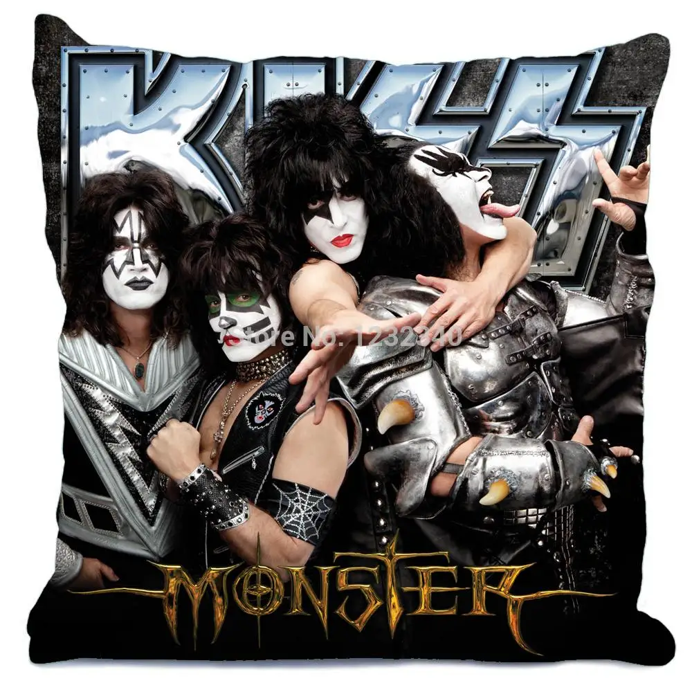 

Kiss Rock Band Monster Style throw Pillowcase Custom Home Hot Top