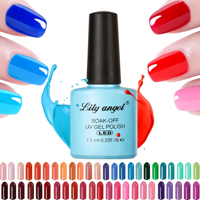

6pcs/set 7.3ml 110 Colors Soak Off UV Gel Nail Polish UV LED Lamp Gel Lacquer Varnish Semi Permanent Colorful Nail Gel