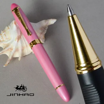 

JINHAO X450 PINK AND GOLDEN ROLLER BALL PEN BLUE GREY GREEN PURPLE WHITE RED 21 COLORS FOR CHOOSE OFFICE BEST GIFT FREE SHIPPING