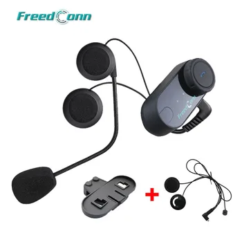 

Original FreedConn T-COMVB Interphone Bluetooth Motorcycle Motorbike Helmet Intercom Headset+Extra Soft Earpiece+Bracket