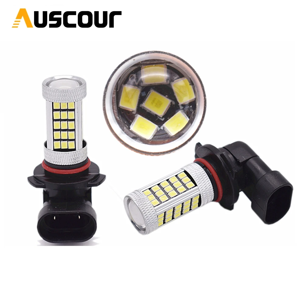1 шт. Автомобильный светодиодный 9006 HB4 2835 66SMD 1200Lm Янтарная белая лампа