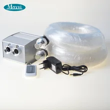 Dim remote controller 600pcs star fibre optic Cree LED light engine ceiling light for bedroom