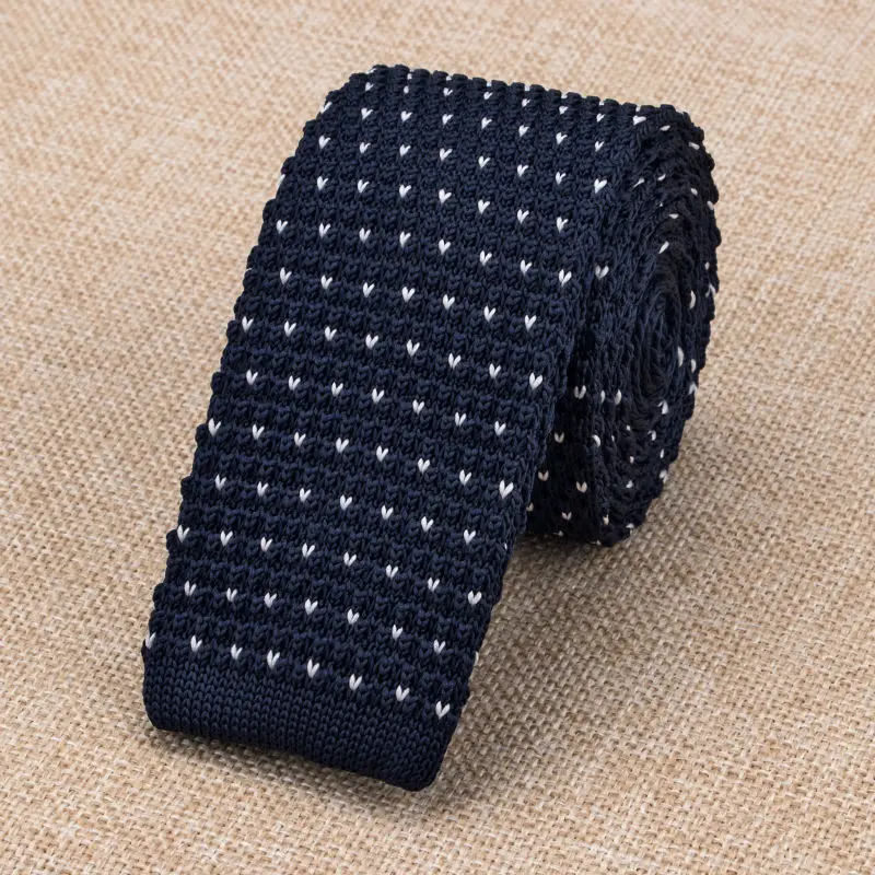 HB 339 Barry.Wang New Arrival Men's Tie Silk Skinny Knitted Ties For