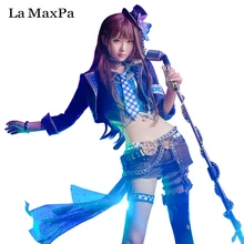 La idolm @ ster maxpa idol maestro cosplay juegos cosplay japanese anime costume girls mujeres animado de halloween lippstulip rin shibuya