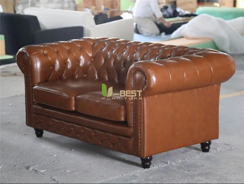 U-BEST Современный стиль кожаные классические кожаные Chesterfield Современная горячая Распродажа диван в стиле ретро роскошный диван для гостиной