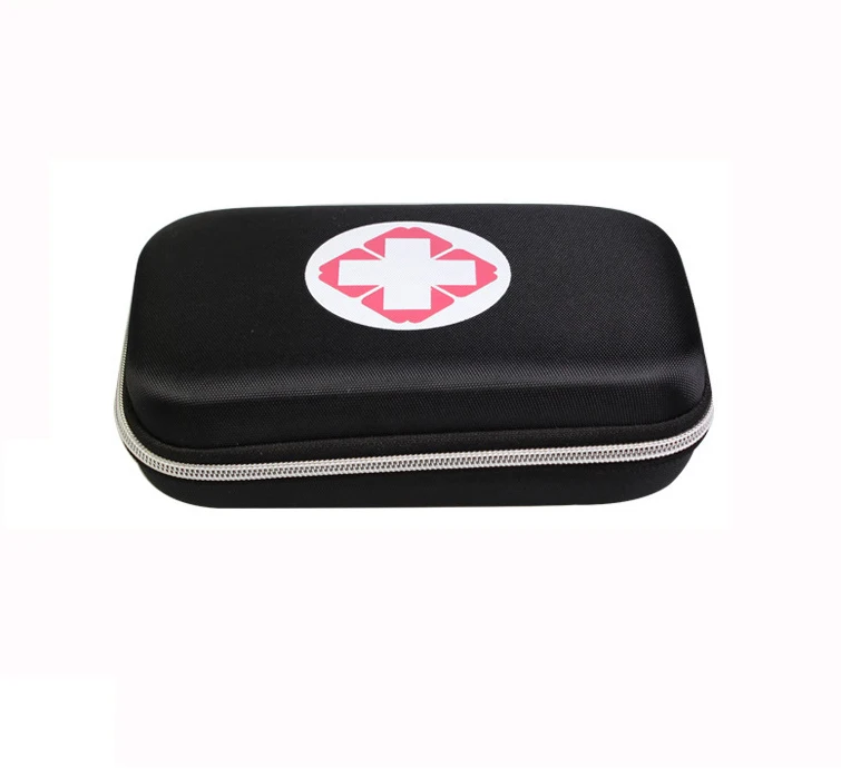 Black And Red Color First Aid Kits Portable Outdoor Survival Disaster Earthquake Emergency Bags Vehicle Mounted Medical Package