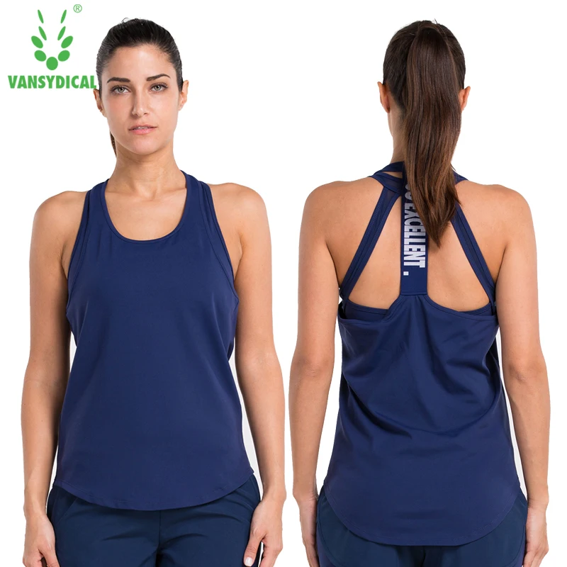 VANSYDICAL Women Yoga Vest Sports Running Jogging training Outdoor Gym
