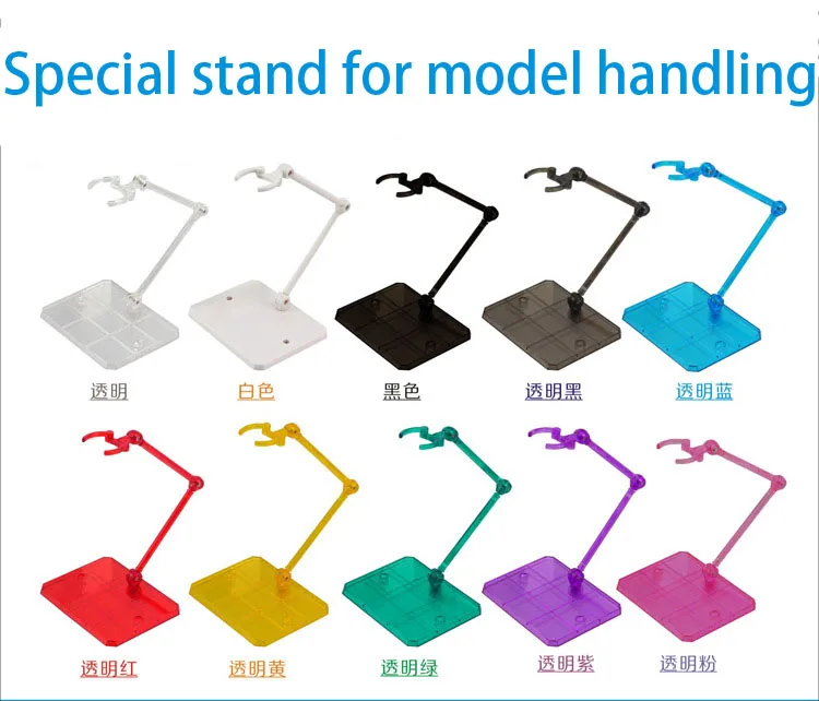 10 Pcs Action Figure Base Suitable Display Stand Bracket for 1/144 1/100 Hg/rg Sd Rabot/animation Stage Act Suit